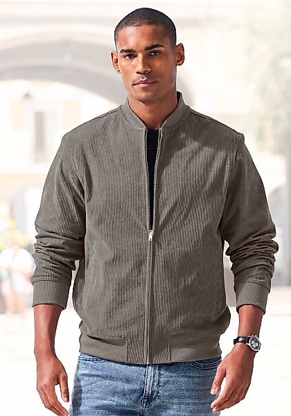 H.I.S Cordjacke "- Blouson mit Reißverschluss", Pilotenjacke / Übergangsjac günstig online kaufen