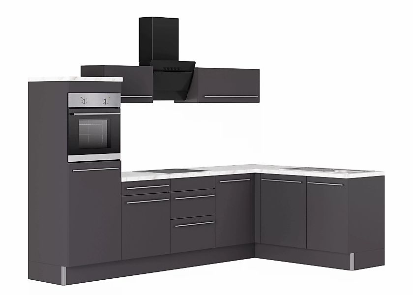KOCHSTATION Küche "KS-Bern2", Stellmaße 295 x 175 cm, wahlweise mit E-Gerät günstig online kaufen