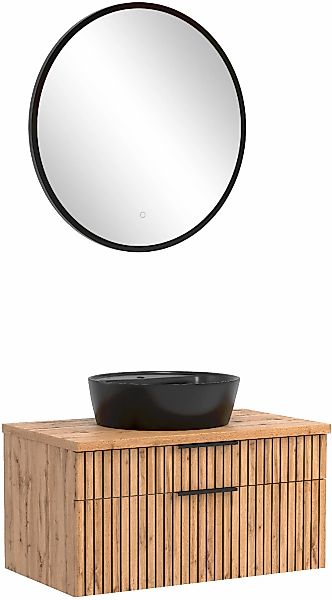 welltime Badmöbel-Set "Welltime, Carlton Waschtisch-Set, 80 oder 120 cm, ge günstig online kaufen