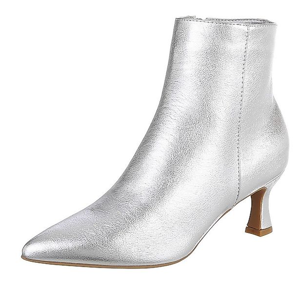 Ital-Design Stylische Damen-Stiefeletten mit Stickdetails für Alltag Stiefe günstig online kaufen