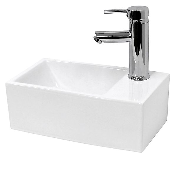 LuxeBath Waschbecken Aufsatzwaschbecken aus Keramik Einbaubecken günstig online kaufen