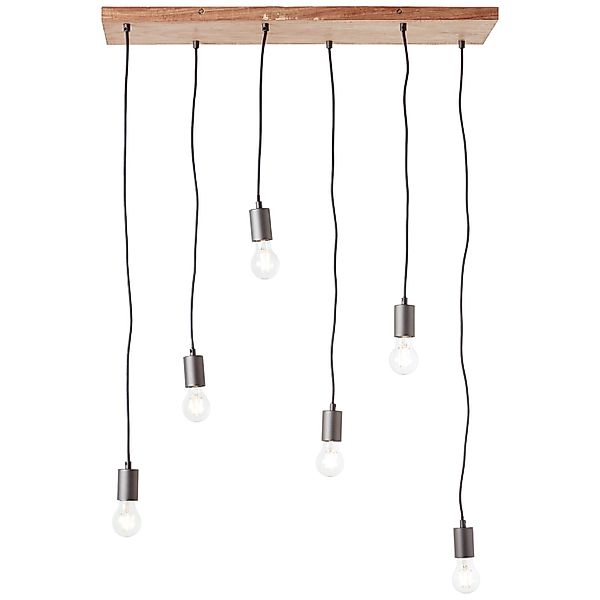 Brilliant Pendelleuchte Rustik Schwarz-holz günstig online kaufen