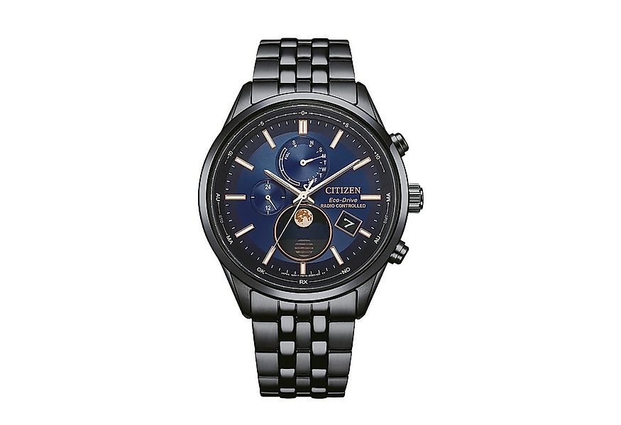 Citizen Funkuhr Funkuhren Mondphase BY1035-56L, Quarzuhr, Armbanduhr, Herre günstig online kaufen