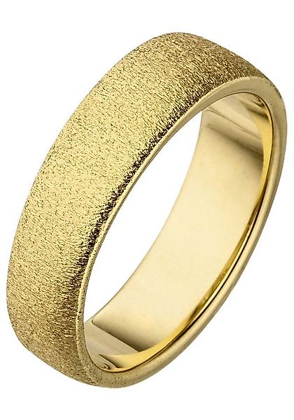 JOBO Fingerring, 925 Silber vergoldet mit Struktur günstig online kaufen