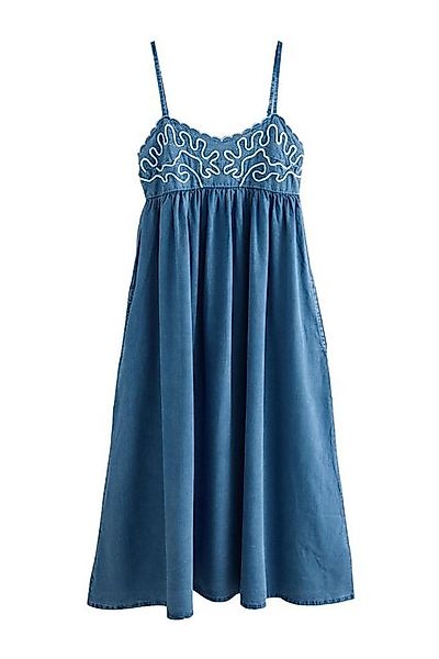 Next Jeanskleid Leichtes Cornelli Denim-Maxikleid, Kurzgröße (1-tlg) günstig online kaufen