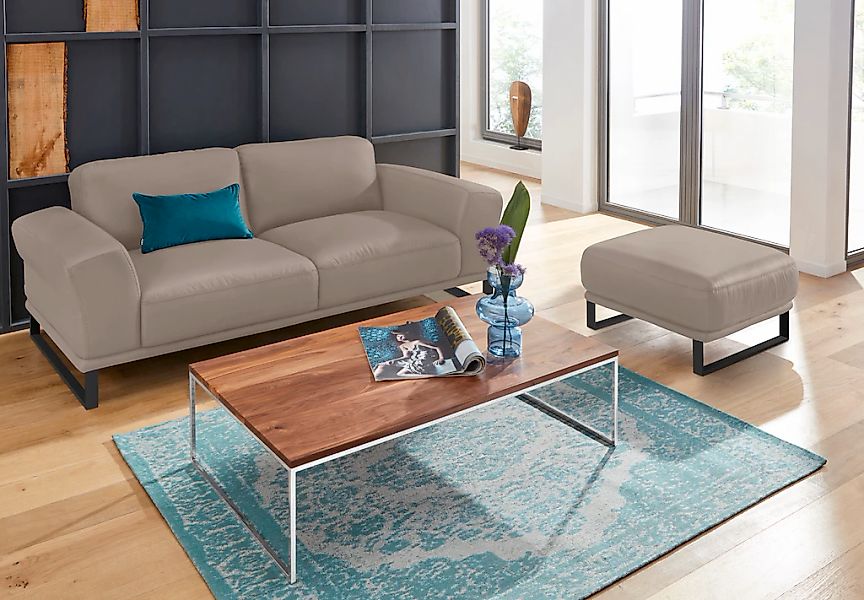 W.SCHILLIG 2,5-Sitzer »montanaa« mit Metallkufen in Schwarz pulverbeschicht günstig online kaufen