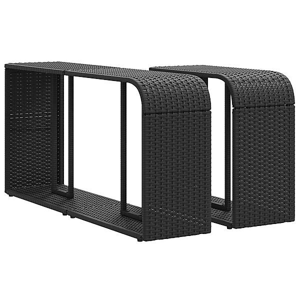vidaXL Regal Lagerregale 2 Stk. Schwarz günstig online kaufen
