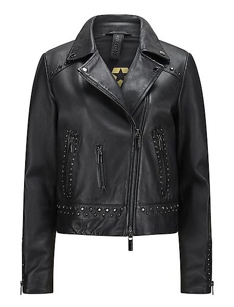 Milestone Lederjacke MSFaye rockige Bikerjacke mit Nieten aus Lammleder günstig online kaufen