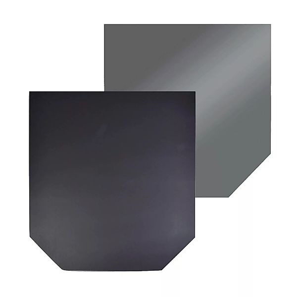 Firefix Stahlbodenplatte Schwarz Dunkelgrau 100 cm x 110 cm 1,5 mm günstig online kaufen
