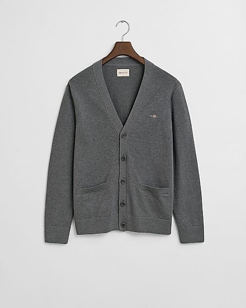 Gant Strickjacke CASUAL COTTON V-Ausschnitt, regular günstig online kaufen