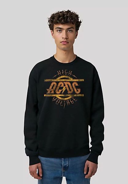 F4NT4STIC Sweatshirt AC/DC Rock Musik Band High Voltage Logo Distressed Pre günstig online kaufen