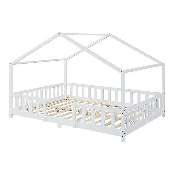 en.casa Kinderbett, »Treviolo« Haus-Optik mit Rausfallschutz günstig online kaufen