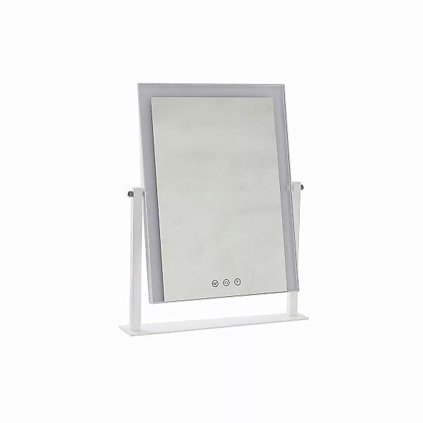 Led Tischspiegel Dkd Home Decor Metall Weiß (35 X 2 X 45 Cm) günstig online kaufen