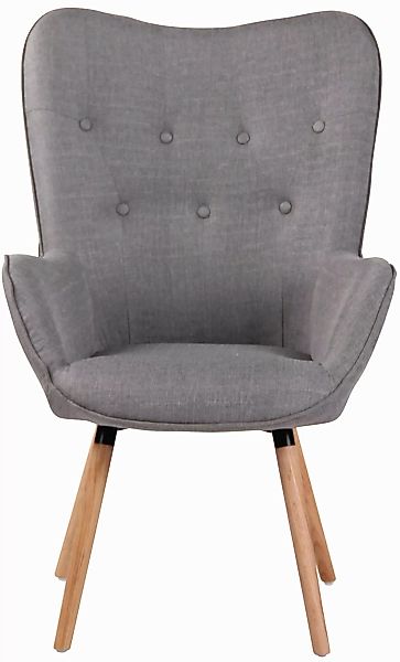 Lounger Ashford Stoff Natura Grau günstig online kaufen