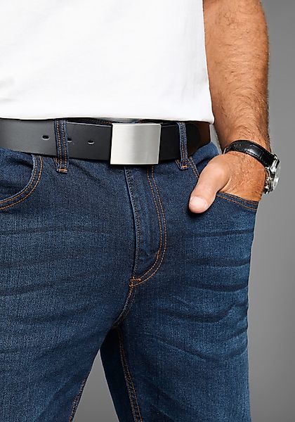 Man's World Koppelgürtel mit zeitloser mattsilberne günstig online kaufen