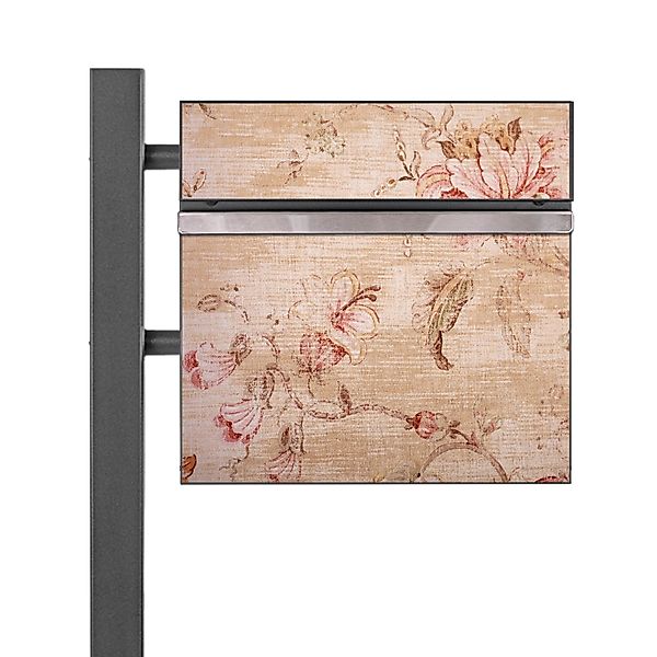 Banjado Standbriefkasten Anthrazit 45x120x16.5cm Groß Inkl. Montagematerial günstig online kaufen