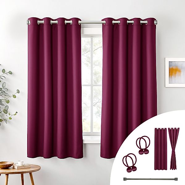 Cozyor Verdunkelungsvorhang 2er-Set inkl. 2 Magnethalter, günstig online kaufen
