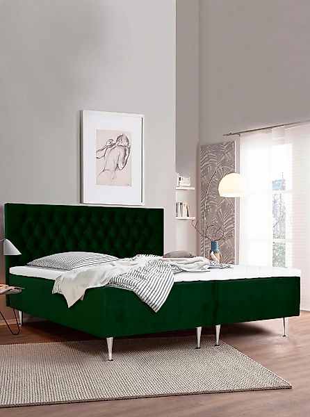 Home affaire Boxspringbett "Exclusive" inkl. Topper, 3 Breiten, 3 Härtegrad günstig online kaufen