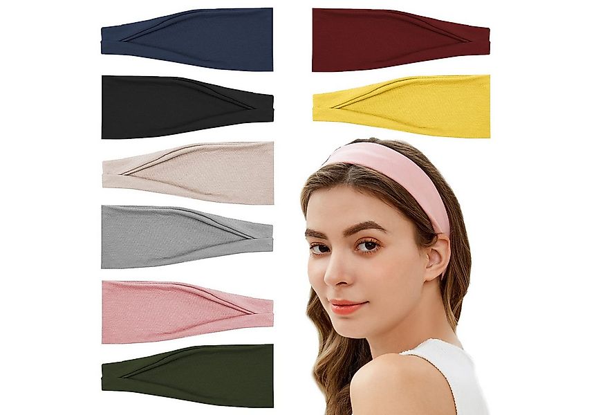 FOUORTUNATE-BEE Stirnband 8 Stück Damen Stirnbänder Workout Yoga Übung Stir günstig online kaufen