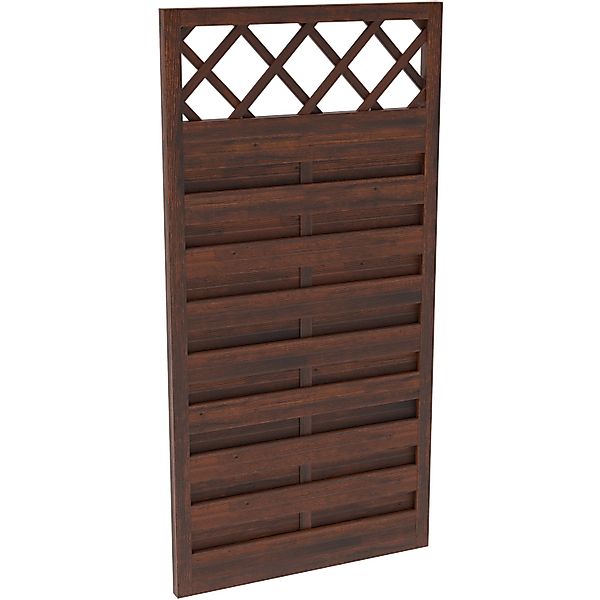 Sichtschutzzaun-Element Country Braun,asiert 180 cm x 90 cm günstig online kaufen