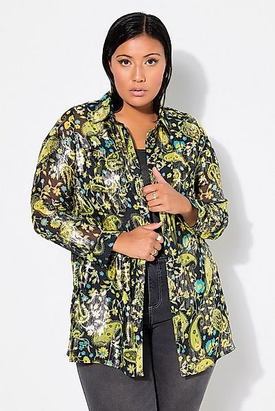 Studio Untold Longbluse Hemdbluse Boxy Shape Paisleyprint günstig online kaufen