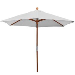 anndora-sonnenschirm Sonnenschirm 2,1m Balkonschirm Landhausschirm rund, günstig online kaufen