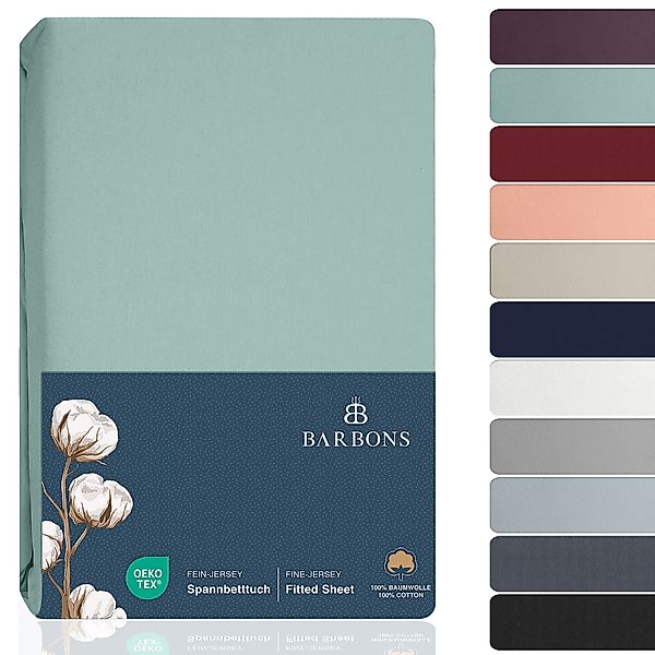 BARBONS Spannbettlaken Jersey Bettlaken, 145 g/m² günstig online kaufen