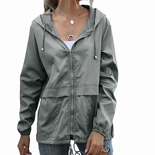 AFAZ New Trading UG Sweatjacke Regenjacke Damen Wasserdicht Leichte Jacke P günstig online kaufen
