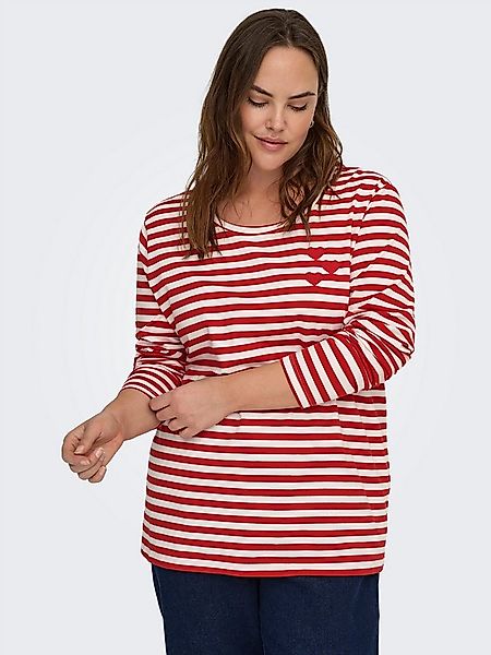 ONLY CARMAKOMA Langarmshirt CARBODIL L/S O-NECK BLOUSE JRS Materialmix, reg günstig online kaufen