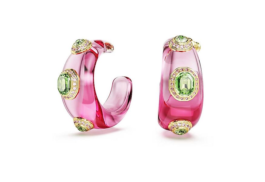 Swarovski Ohrring-Set Swarovski Creolen Dulcis 5719112 Mehrfarbig, Gold pla günstig online kaufen
