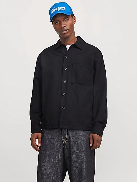 Jack & Jones Langarmhemd "JJEURBAN EDGE OVERSHIRT LS SN" mit Hemdkragen günstig online kaufen