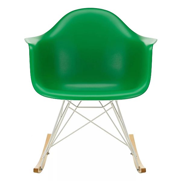 Vitra - Eames Plastic Armchair RAR Schaukelstuhl weiß - grün/Sitzschale Pol günstig online kaufen