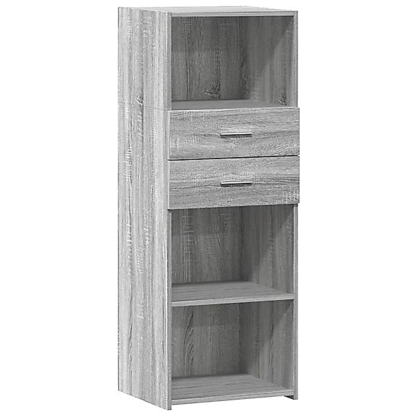 vidaXL Highboard Grau Sonoma 45x42,5x124 cm Holzwerkstoff 846171 günstig online kaufen