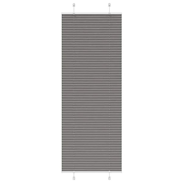 vidaXL Plissee Anthrazit 70x200 cm Stoffbreite 69,4 cm Polyester 4015103 günstig online kaufen