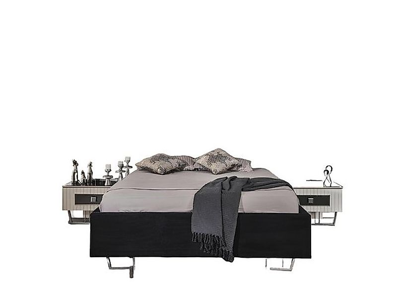 Xlmoebel Bett Luxuriöses Schlafzimmer-Set mit Doppelbett und zwei Nachttisc günstig online kaufen