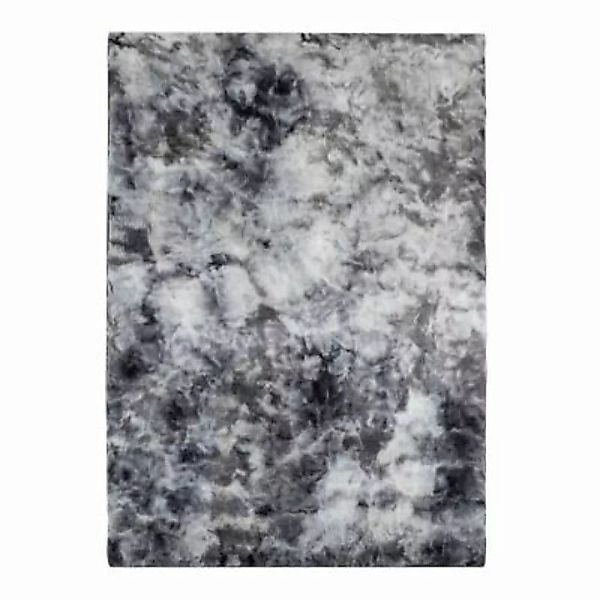 carpet city® Hochflorteppich Toledo 500 Graphite anthrazit Gr. 200 x 290 günstig online kaufen