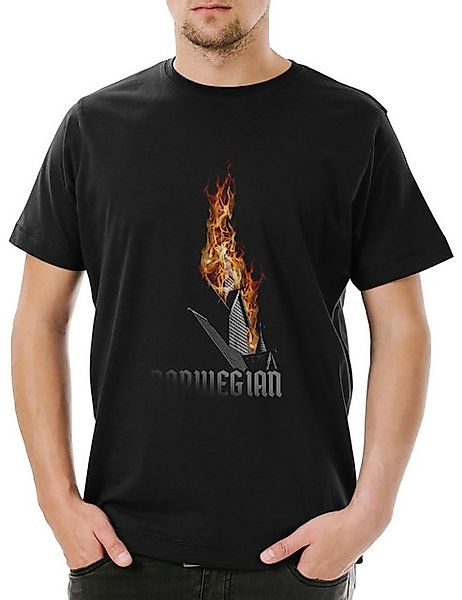 Urban Backwoods Print-Shirt Norwegian Herren T-Shirt Black True Burning Met günstig online kaufen