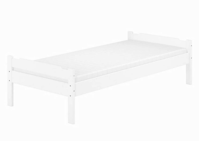 ERST-HOLZ Bett Einzelbett Bettrahmen Kiefer weiß massiv, Kieferwaschweiß günstig online kaufen