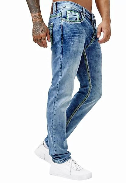 Code47 Regular-fit-Jeans Herren Jeans Hose Straight Fit Männer Regular Deni günstig online kaufen