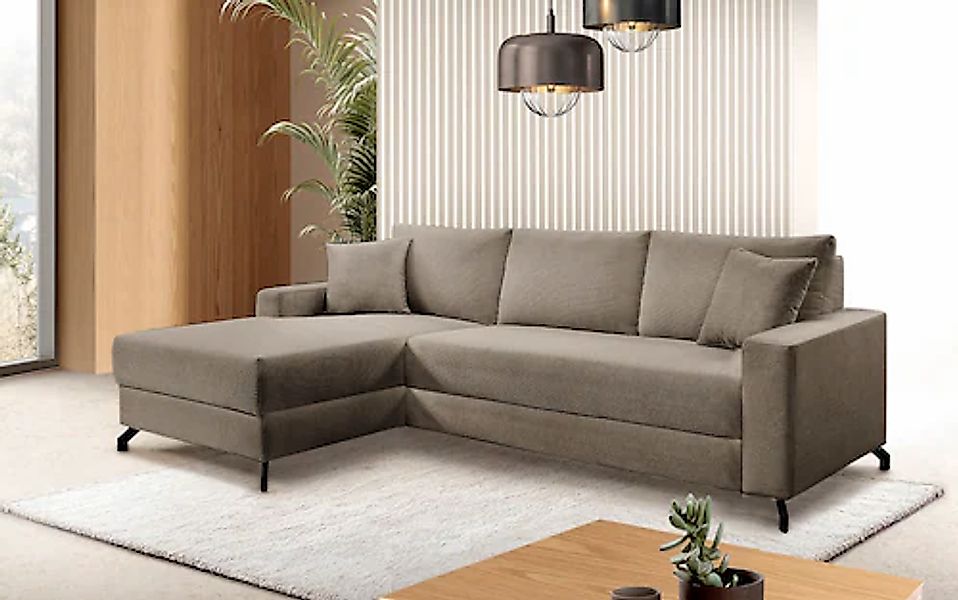 exxpo - sofa fashion Ecksofa »Quattro L-Form, B/T: 247/162 cm«, wahlweise m günstig online kaufen