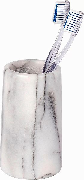 WENKO Zahnputzbecher Onyx, (1-St), Steinoptik günstig online kaufen
