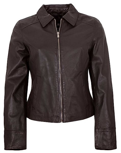 Jilani Lederjacke Elodi Jilani - Damen Lederjacke Lammnappa choco günstig online kaufen