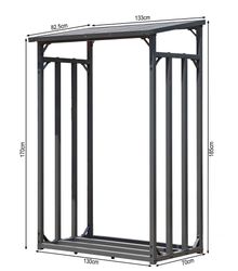 Quick Star Kaminholzregal Kaminholzregal 130x70x185 cm günstig online kaufen