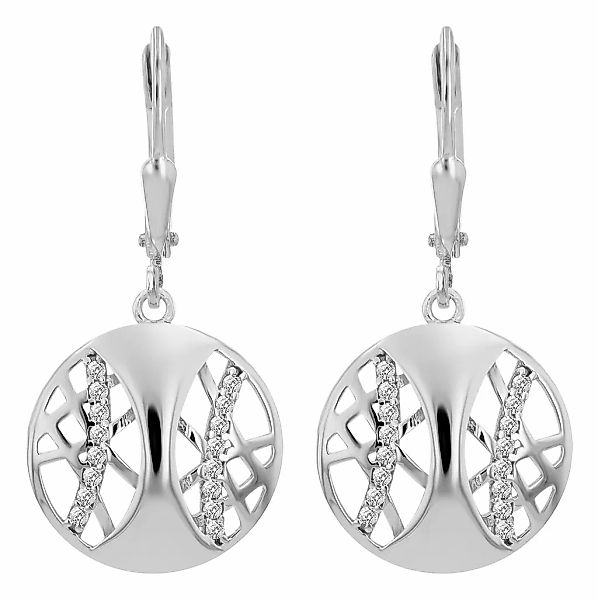 Adelia´s Paar Ohrhänger "Damen Ohrringe – Ohrhänger aus 925 Silber mit Zirk günstig online kaufen