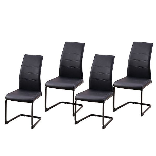 HTI-Living Freischwinger Schwingstuhl SallyP PU Schwarz günstig online kaufen