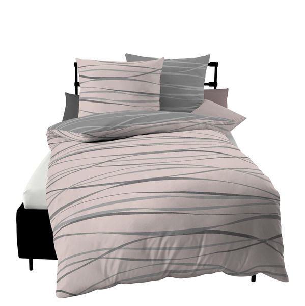 Kaeppel Wendebettwäsche "Motion" 2 Stk. tlg. Mit feinen Wellenlinien günstig online kaufen