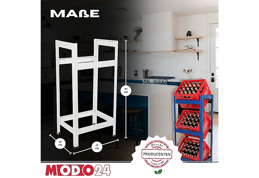 Modo24 Kastenständer Helios Kistenregal Metall, Kellerregal für 2-3 Kisten, günstig online kaufen