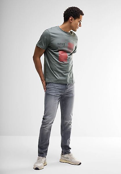 STREET ONE MEN T-Shirt, aus reiner Baumwolle günstig online kaufen