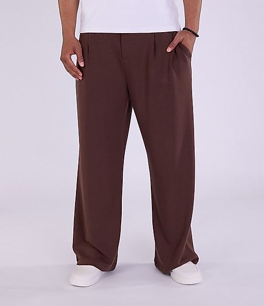 Denim Distriqt Stoffhose Feine Herren Baggy Stoffhose Loose Fit Braun L günstig online kaufen