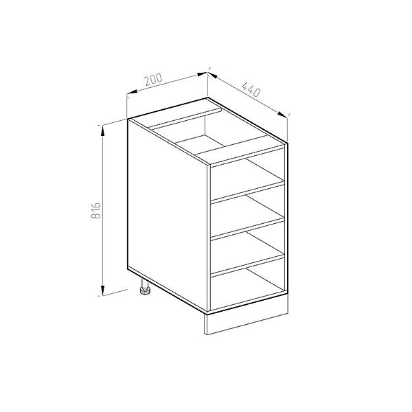 Vicco Unterschrank R-Line, Anthrazit/Anthrazit, 20 cm günstig online kaufen